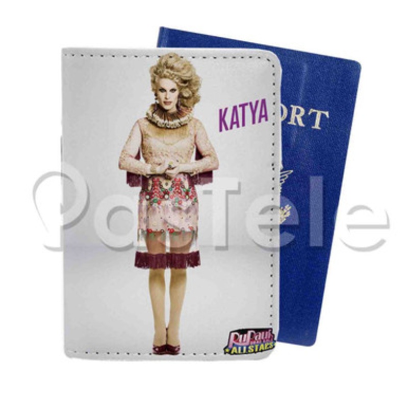 Katya Rupaul Custom PU Leather Passport Travel Baggage Cover