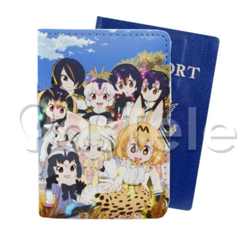 Kemono Friends Custom PU Leather Passport Travel Baggage Cover