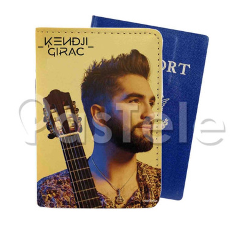 Kendji Girac Guitar Custom PU Leather Passport Travel Baggage Cover