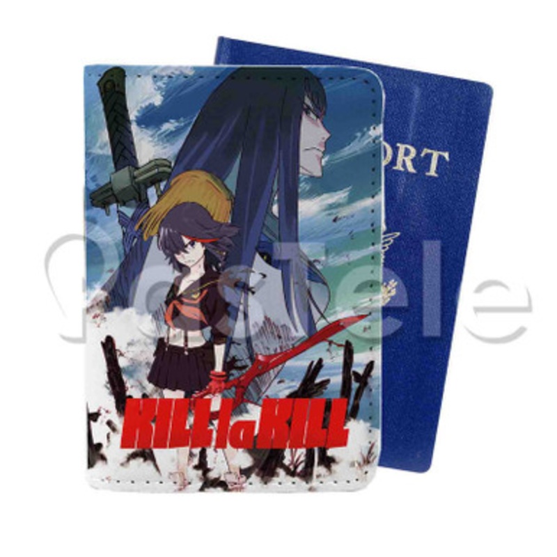Kill La Kill Custom PU Leather Passport Travel Baggage Tag Cover