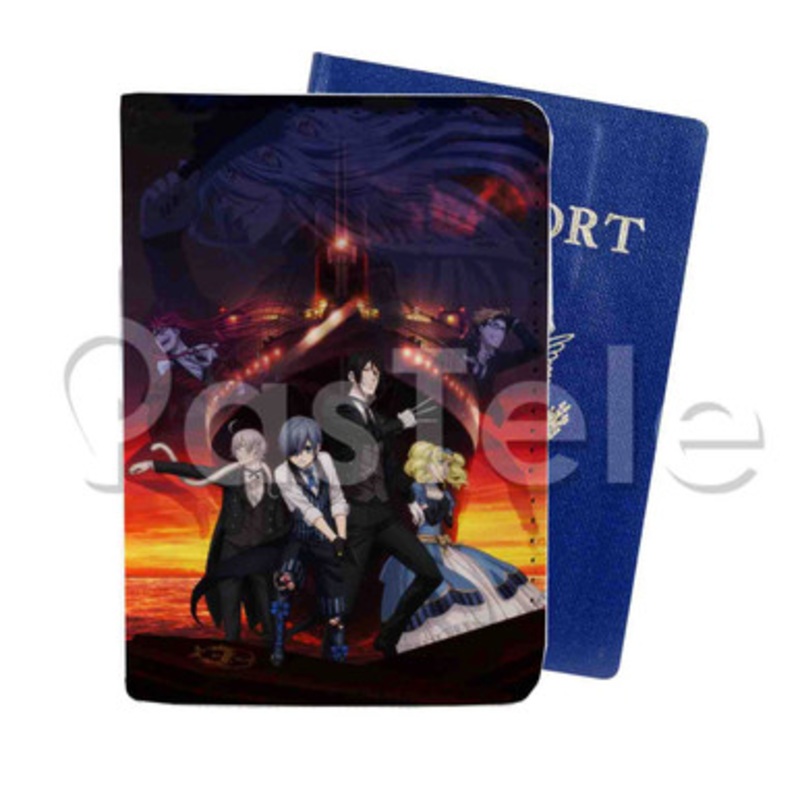Kuroshitsuji Movie Book of the Atlantic Custom PU Leather Passport Travel Baggage Cover