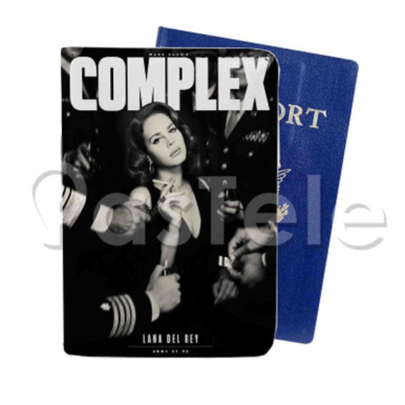 Lana Del Rey Complex Custom PU Leather Passport Travel Baggage Tag Cover