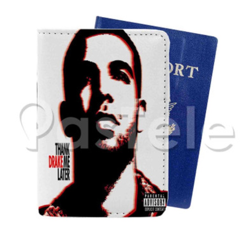 Light Up Drake Feat Jay Z Custom PU Leather Passport Travel Baggage Tag Cover
