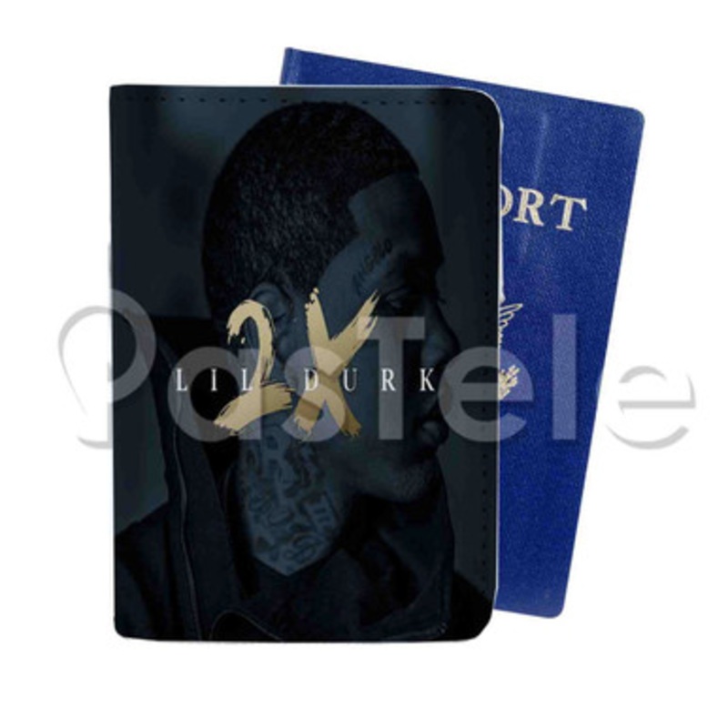Lil Durk 2 X Custom PU Leather Passport Travel Baggage Cover