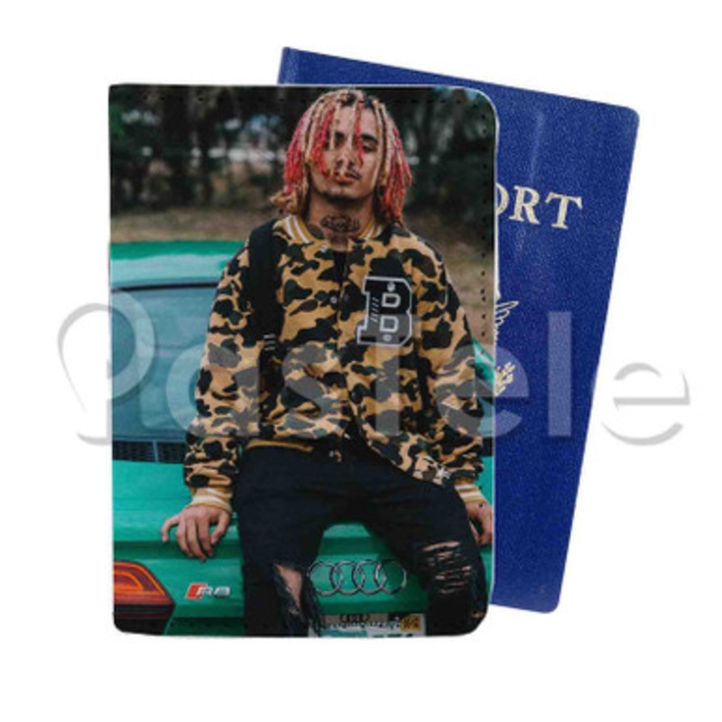 Lil Pump Custom PU Leather Passport Travel Baggage Tag Cover