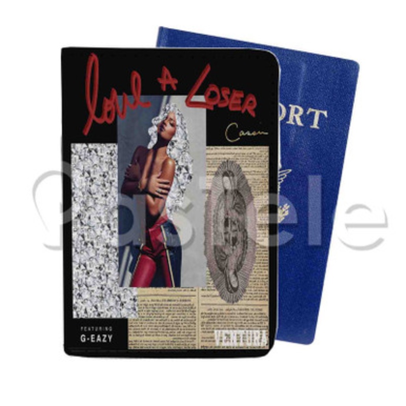 Love A Loser Cassie Feat G Eazy Custom PU Leather Passport Travel Baggage Tag Cover