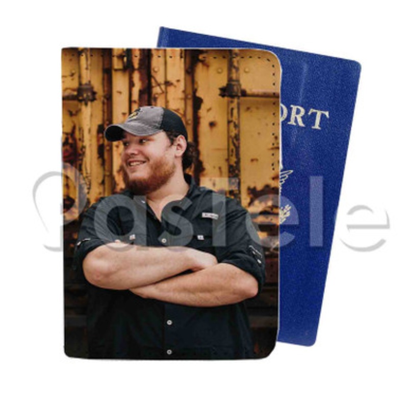 Luke Combs Custom PU Leather Passport Travel Baggage Tag Cover