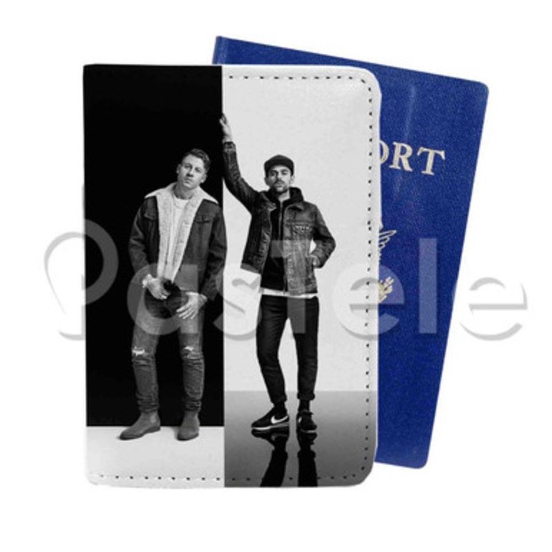 Macklemore Ryan Lewis Custom PU Leather Passport Travel Baggage Cover