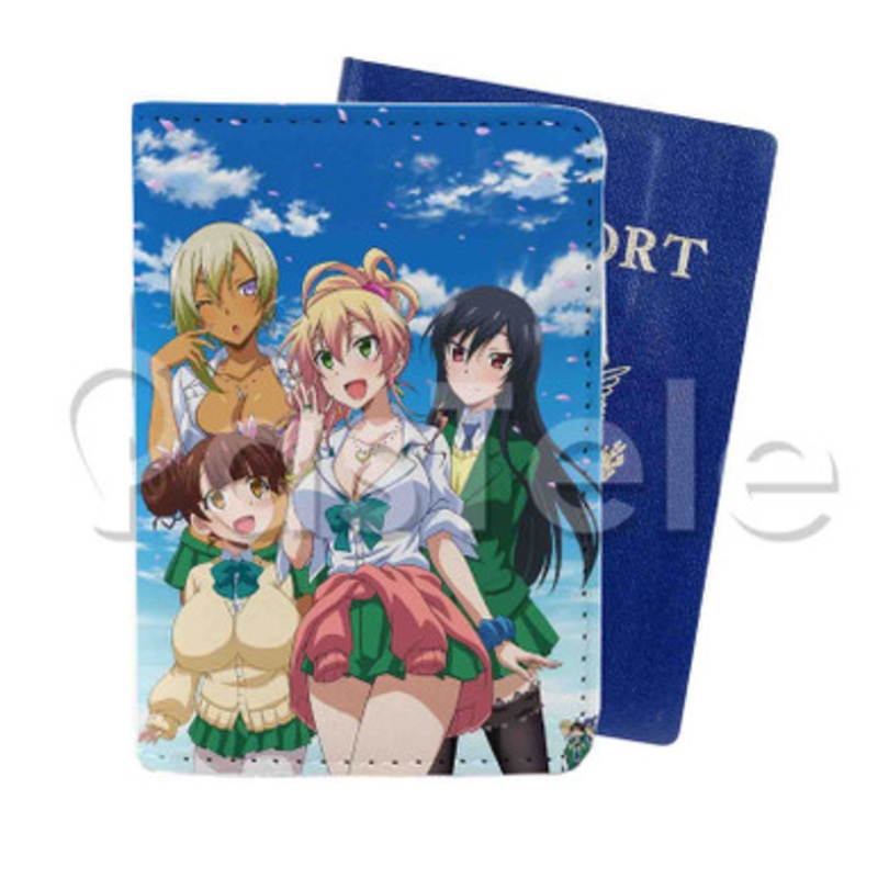 My First Girlfriend is a Gal Custom PU Leather Passport Travel Baggage Tag Cover