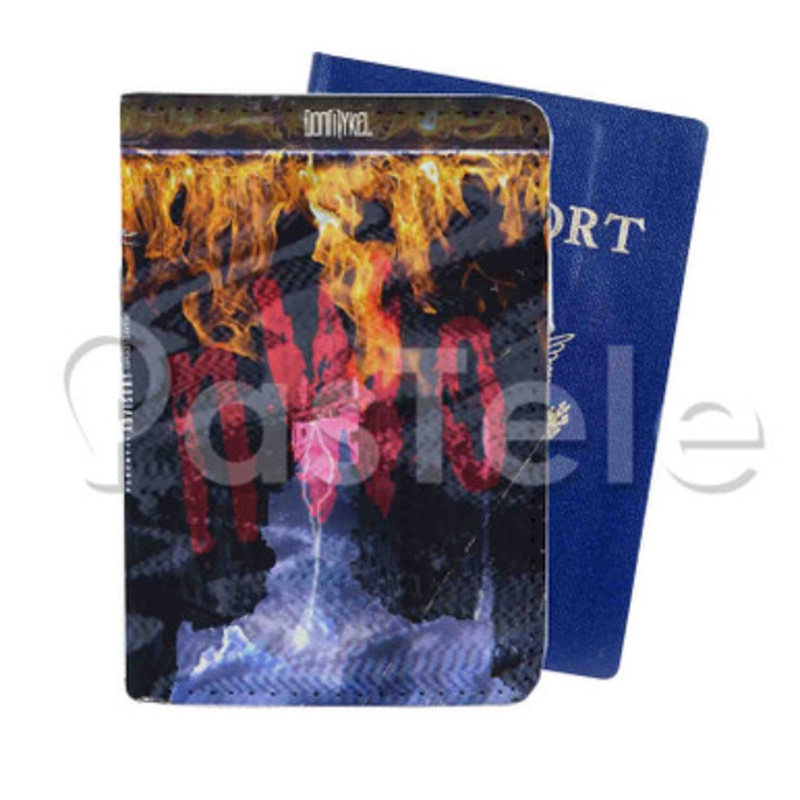 NWO Don Mykel Custom PU Leather Passport Travel Baggage Tag Cover