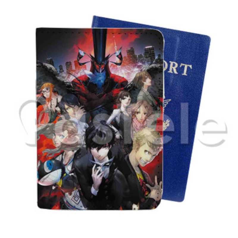 Persona Custom PU Leather Passport Travel Baggage Tag Cover