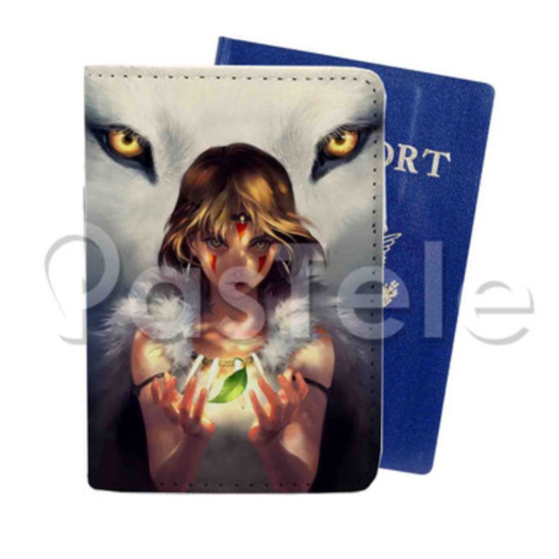 Princess Mononoke Custom PU Leather Passport Travel Baggage Cover