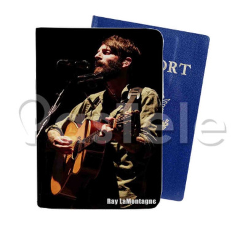 Ray La Montagne Custom PU Leather Passport Travel Baggage Tag Cover