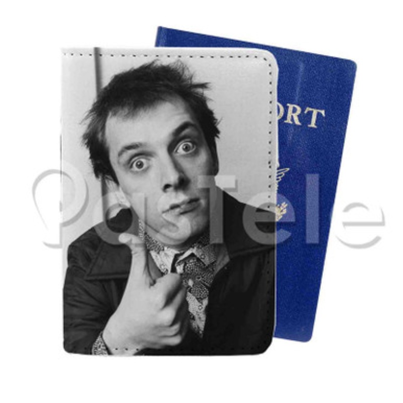 Rik Mayall Custom PU Leather Passport Travel Baggage Tag Cover