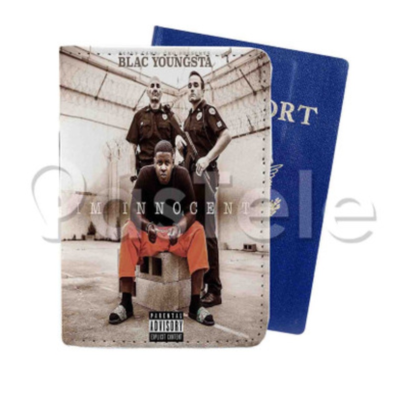 Sex Blac Youngsta Feat Slim Jxmmi Custom PU Leather Passport Travel Baggage Tag Cover
