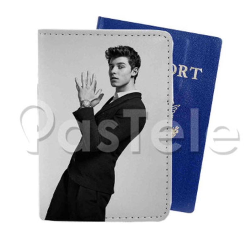 Shawn Mendes 3 Custom PU Leather Passport Travel Baggage Tag Cover