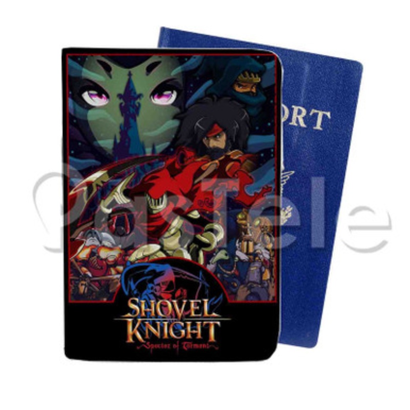Shovel Knight Specter of Torment Custom PU Leather Passport Travel Baggage Tag Cover