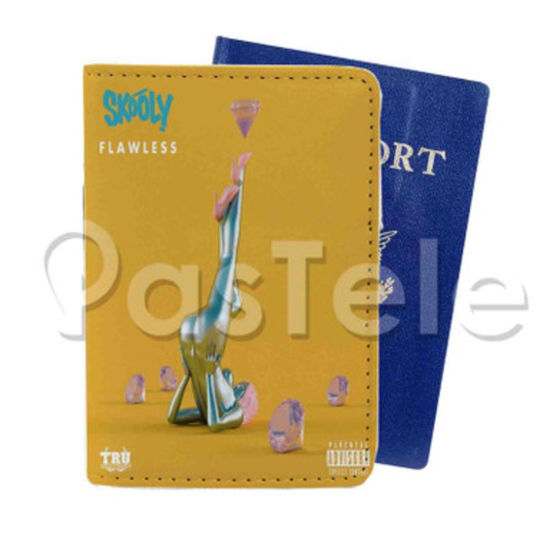 Skooly Flawless Custom PU Leather Passport Travel Baggage Tag Cover