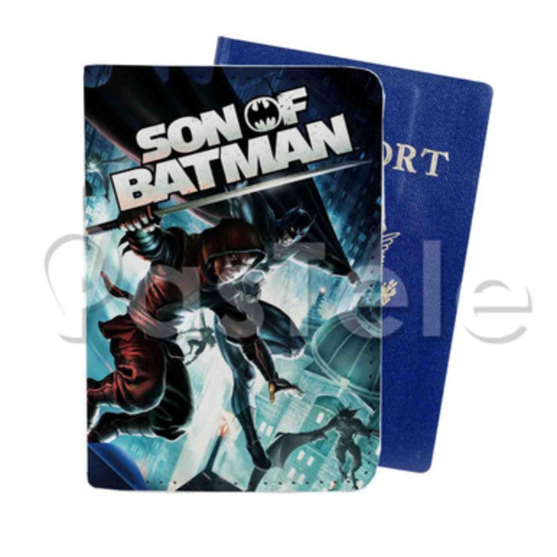 Son of Batman Custom PU Leather Passport Travel Baggage Cover