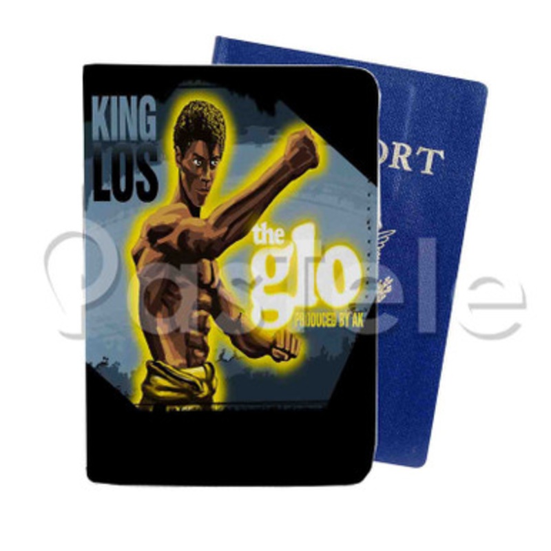 The Glo King Los Custom PU Leather Passport Travel Baggage Tag Cover