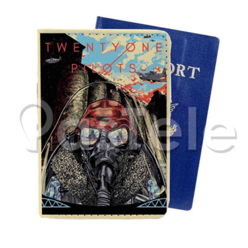 Twenty One Pilots Custom PU Leather Passport Travel Baggage Cover