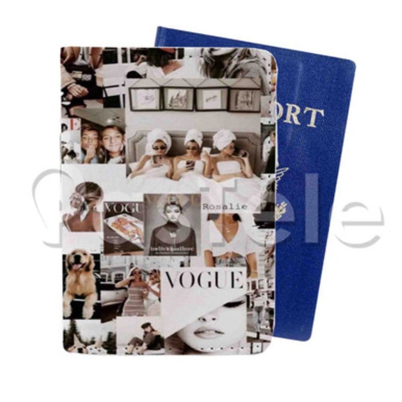 Vogue Custom PU Leather Passport Travel Baggage Cover