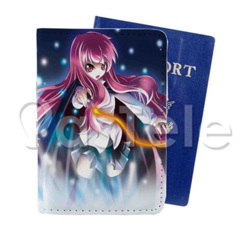 Zero No Tsukaima Custom PU Leather Passport Travel Baggage Cover