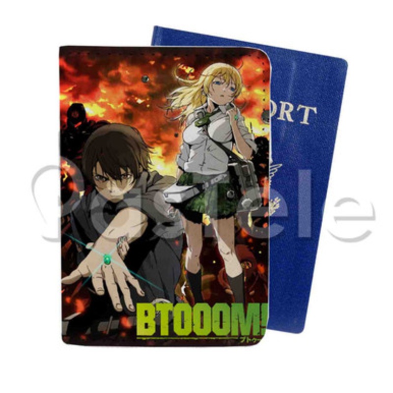 Btooom Custom PU Leather Passport Travel Baggage Cover