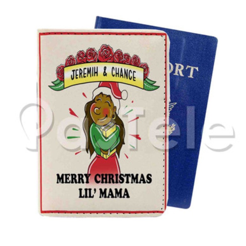 Chance The Rapper x Jeremih Chi Town Christmas Custom PU Leather Passport Travel Baggage Cover