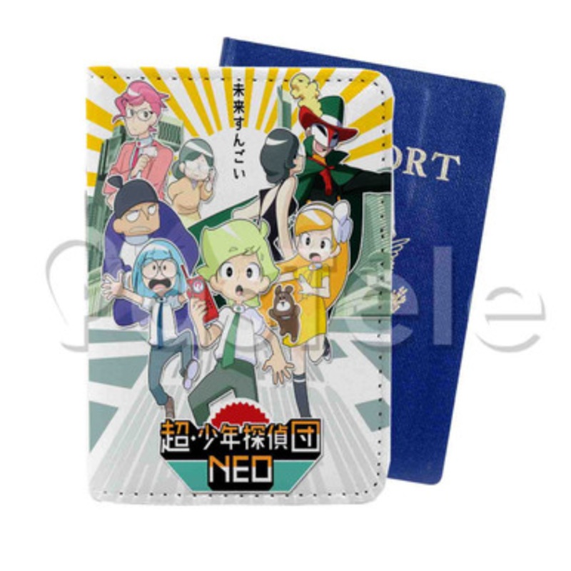 Chou Shounen Tanteidan Neo Custom PU Leather Passport Travel Baggage Cover