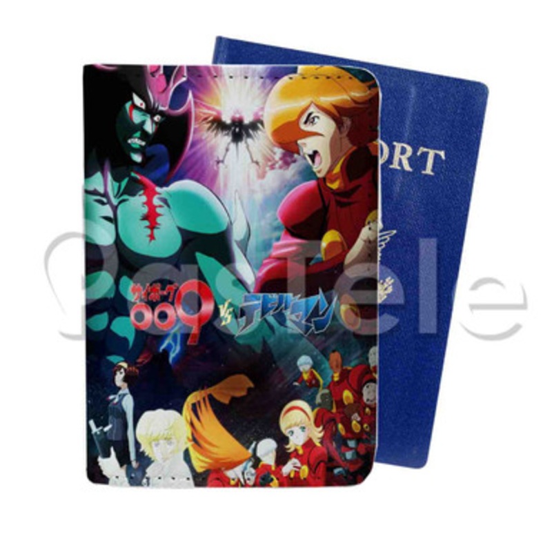 Cyborg 009 Vs Devilman Custom PU Leather Passport Travel Baggage Cover