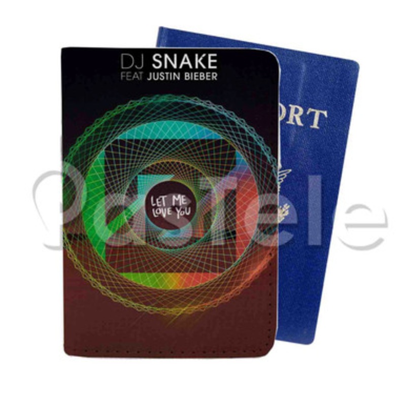 DJ Snake Zedd Let Me Love You ft Justin Bieber Custom PU Leather Passport Travel Baggage Cover