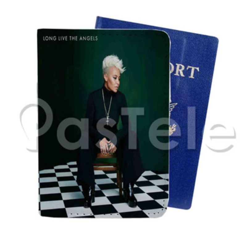 Emeli Sand Long Live The Angels Custom PU Leather Passport Travel Baggage Cover