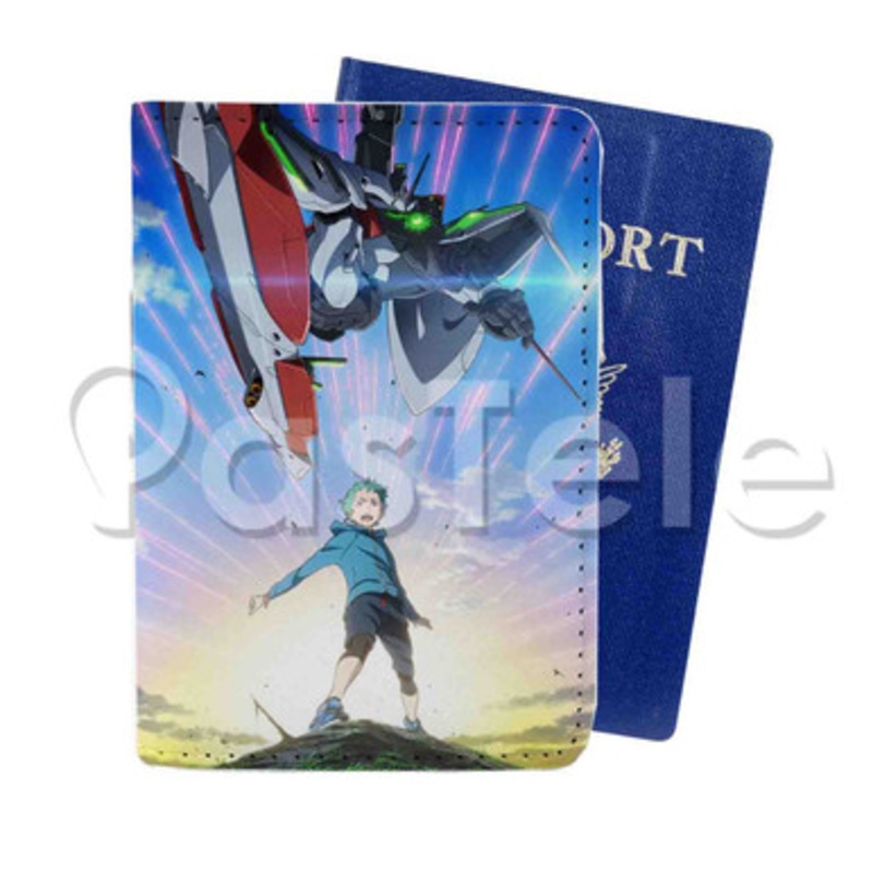 Eureka Seven Custom PU Leather Passport Travel Baggage Cover