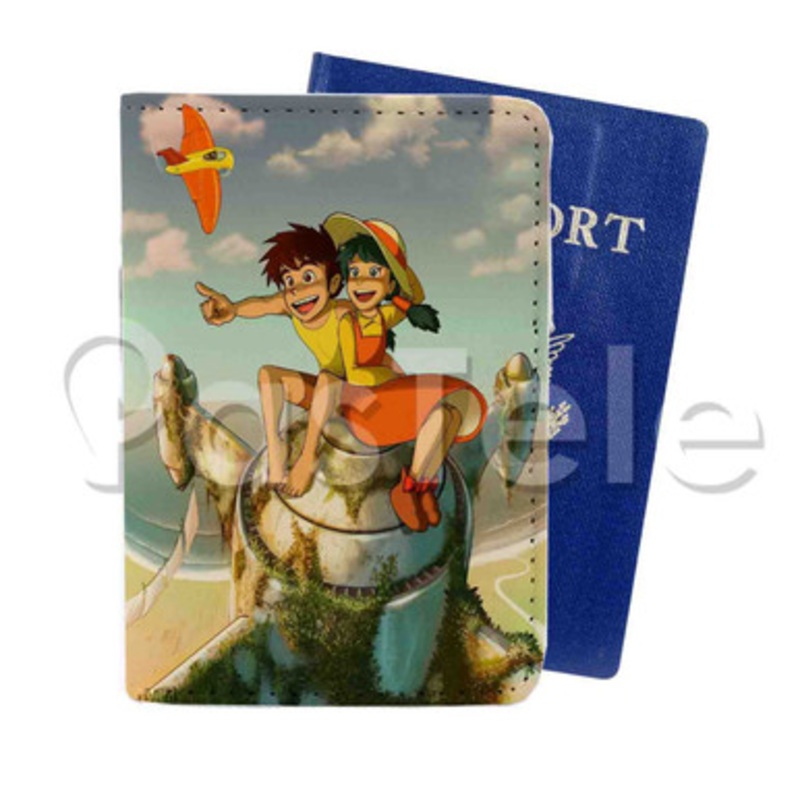 Future Boy Conan Custom PU Leather Passport Travel Baggage Cover