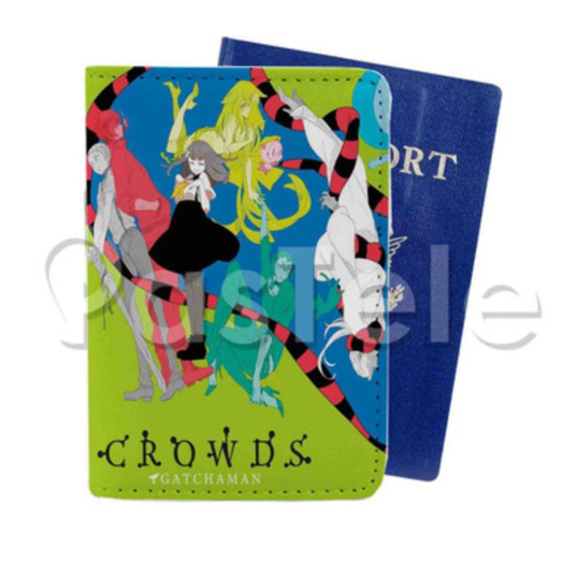 Gatchaman Crowds Custom PU Leather Passport Travel Baggage Cover
