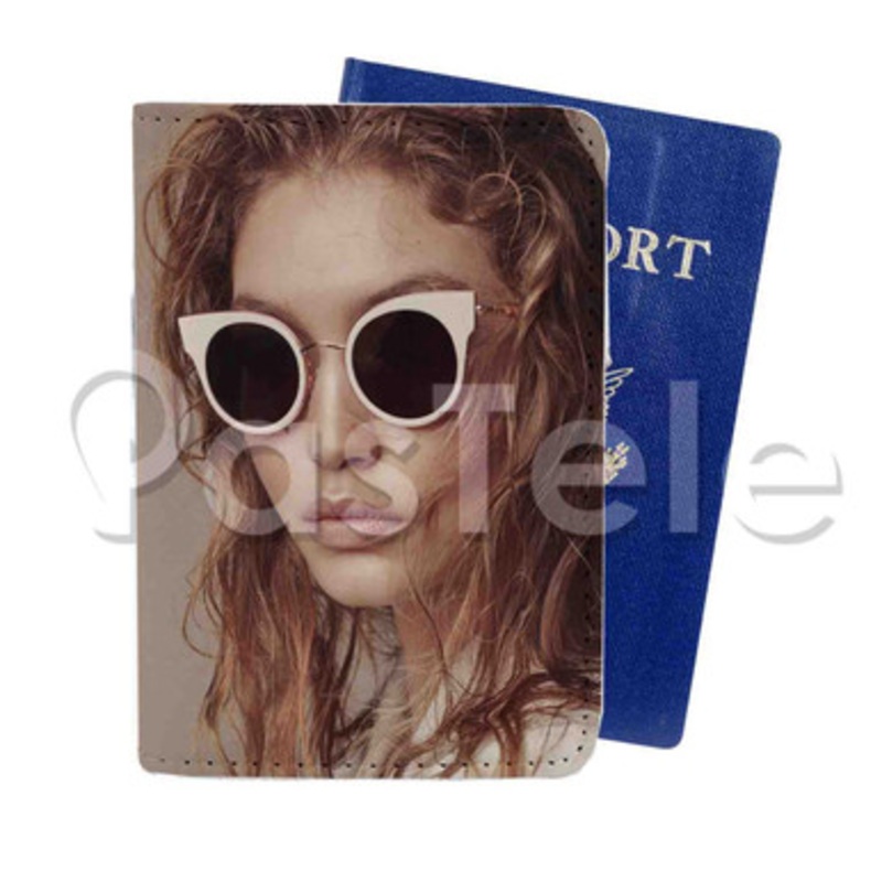 Gigi Hadid Custom PU Leather Passport Travel Baggage Cover
