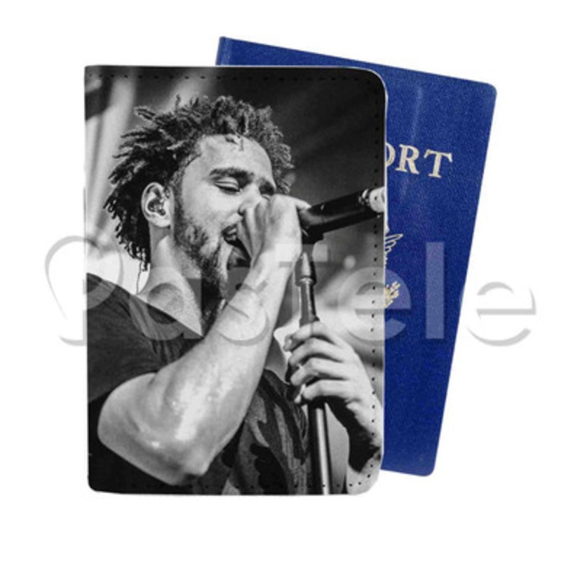 J Cole Custom PU Leather Passport Travel Baggage Cover