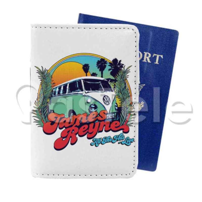 James Reyne Custom PU Leather Passport Travel Baggage Cover