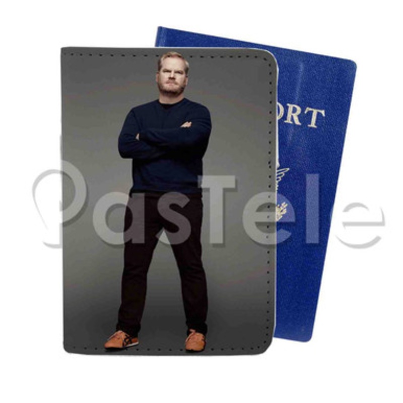 Jim Gaffigan Custom PU Leather Passport Travel Baggage Cover