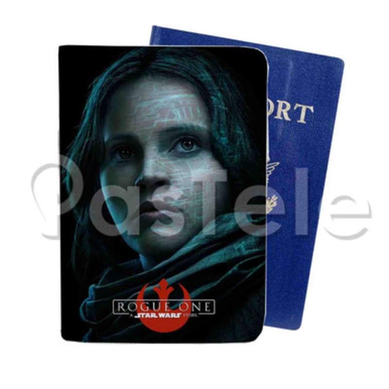 Jyn Erso Star Rogue One A Star Wars Story Custom PU Leather Passport Travel Baggage Cover