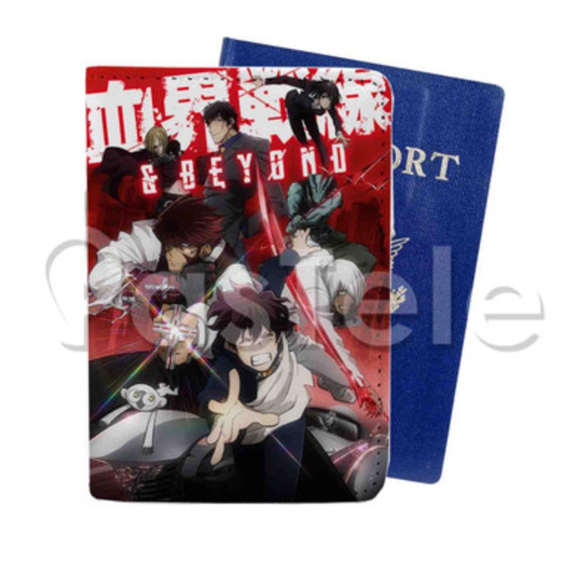 Kekkai Sensen Beyond Custom PU Leather Passport Travel Baggage Cover