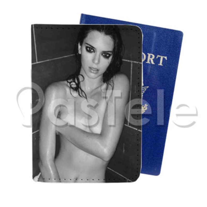 Kendall Jenner Custom PU Leather Passport Travel Baggage Cover