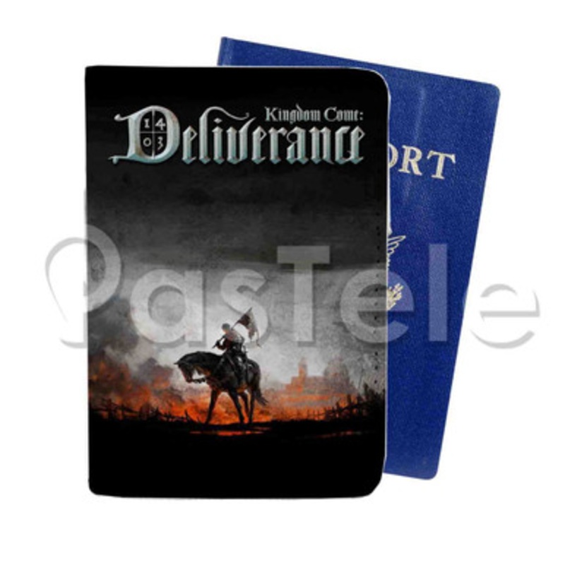 Kingdom Come Deliverance Custom PU Leather Passport Travel Baggage Cover