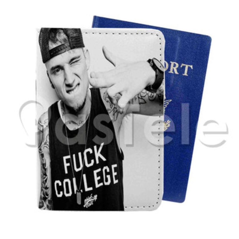 Machine Gun Kelly Custom PU Leather Passport Travel Baggage Cover