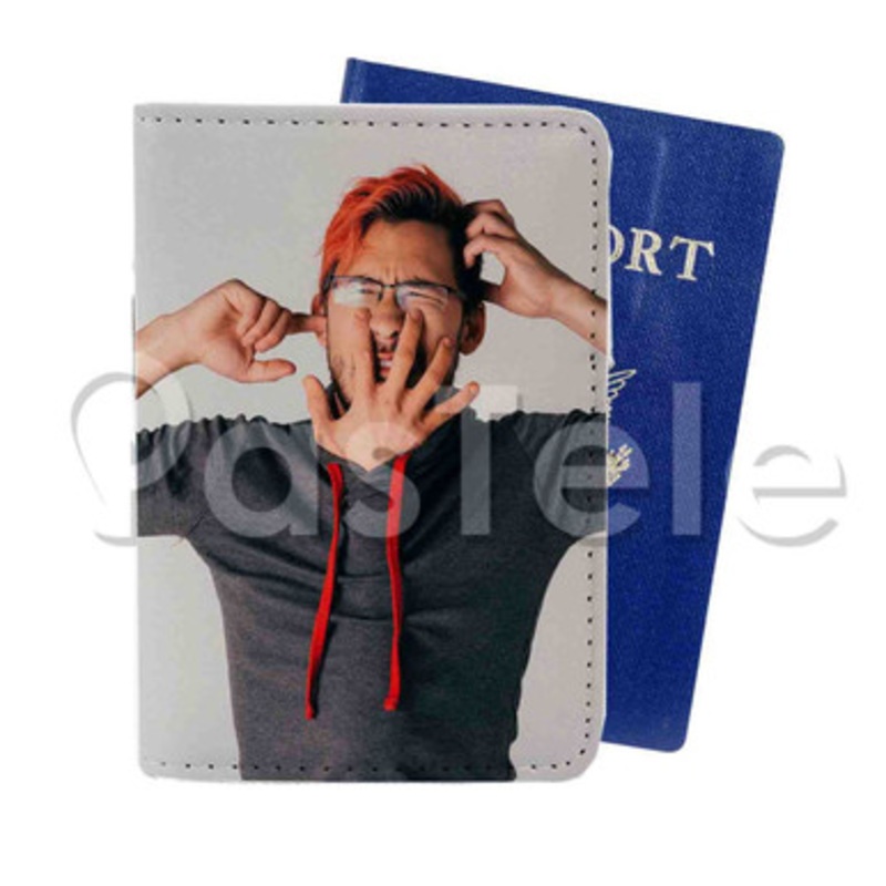 Markiplier Custom PU Leather Passport Travel Baggage Cover