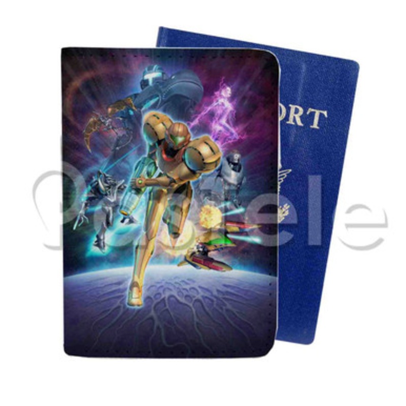 Metroid Prime 3 Corruption Custom PU Leather Passport Travel Baggage Cover