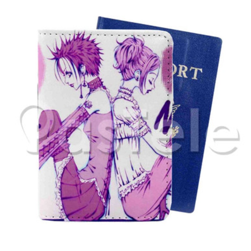 Nana Anime Custom PU Leather Passport Travel Baggage Cover