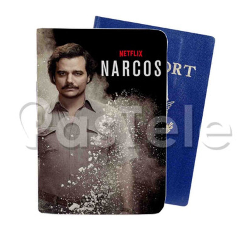 Narcos Custom PU Leather Passport Travel Baggage Cover