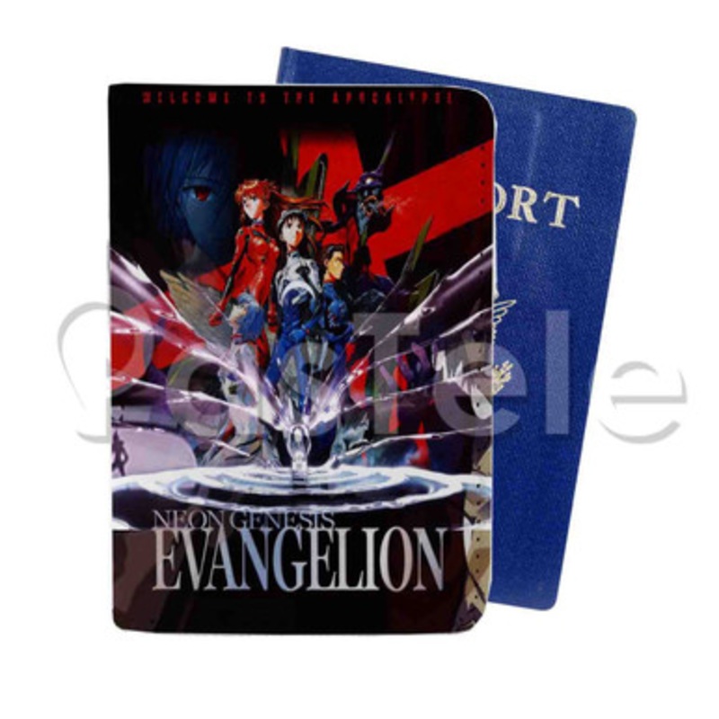 Neon Genesis Evangelion 2 Custom PU Leather Passport Travel Baggage Cover